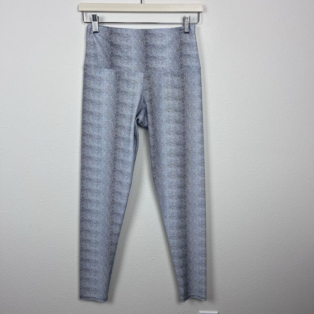 Onzie Leggings Womens Large Athletic Hot Yoga Activewear Workout White Venom